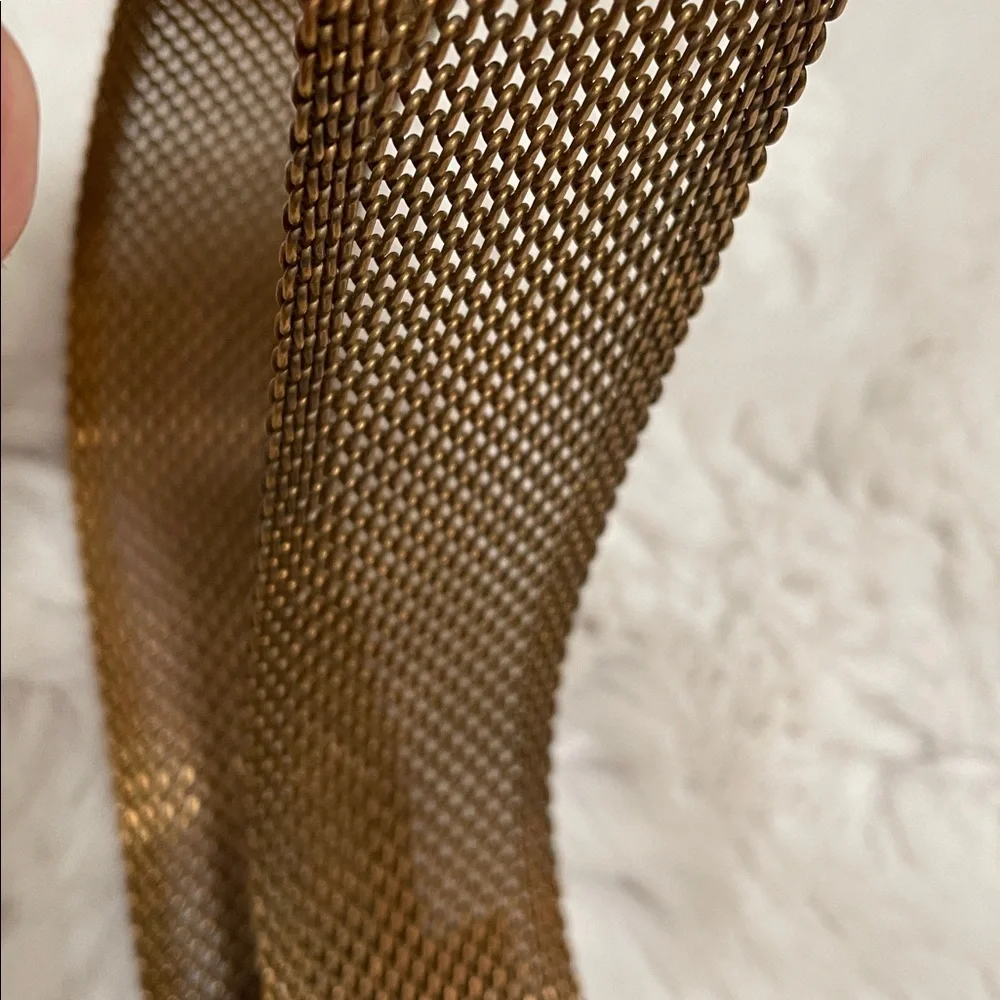 VTG Ralph Lauren Metal Mesh Belt with Silver Buckle